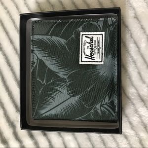 Herschel Roy Wallet Green Leaf/Floral